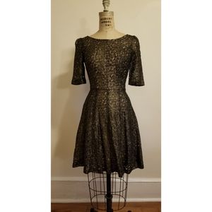 Gold cocktail dress